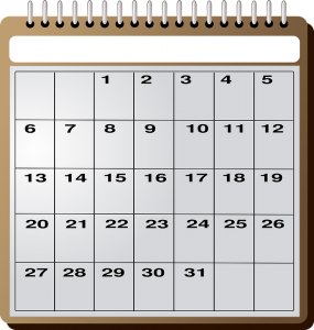 A calendar