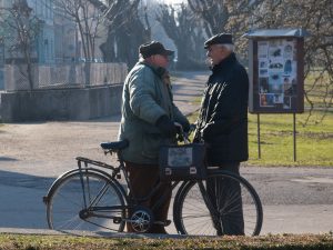 Old people talking