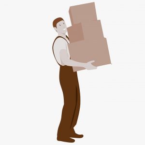 dealing with unorganized movers - a man moving boxes
