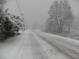 A winter road