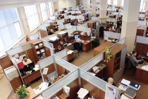 Above image of an office cubicles