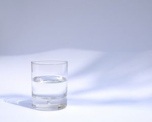 Glass of water.