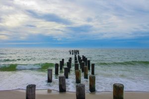 Dock on the beach.