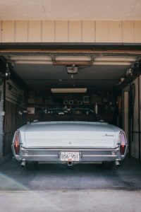 car in the garage