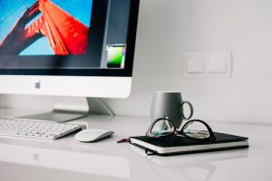 working equipment on the working desk