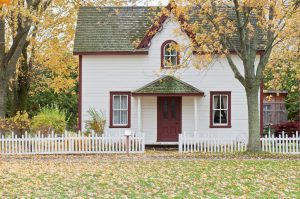 Small white house for people living in smaller places