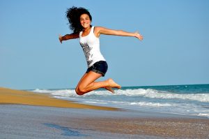 A girl on the beach