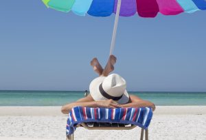 Woman on a beach