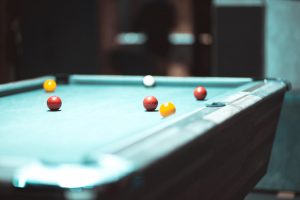 Pool table and balls