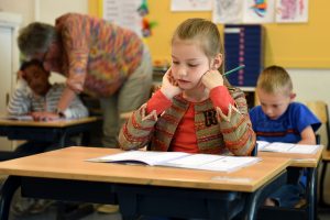 a girl in the school