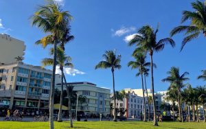 A street view of the sunny Floridian city. This is the weather you might expect if you live in Pompano Beach.