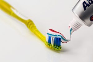 Toothbrush with toothpaste