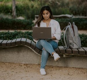 A girl reading