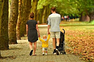 Family walking