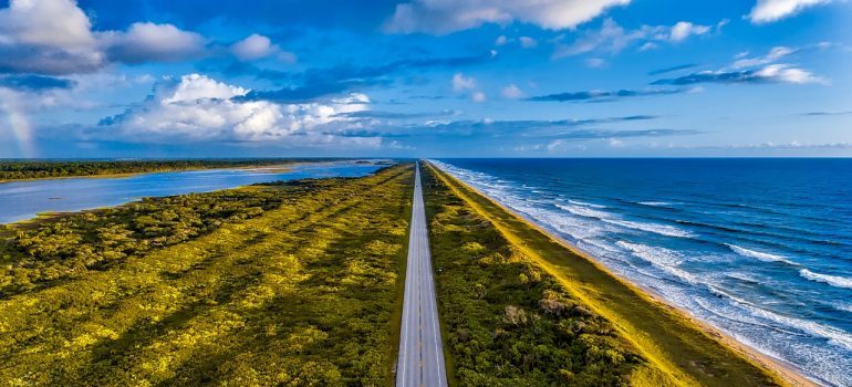 Empty road in Florida