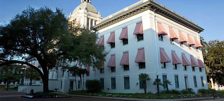 State capitol building in Tallahassee