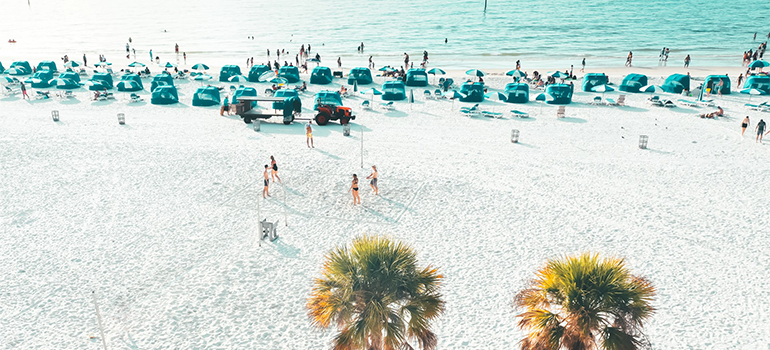 a beach in Jupiter