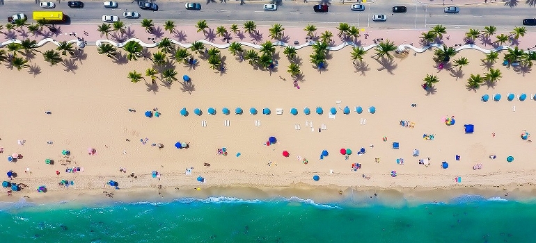 A beach