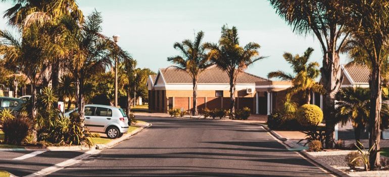 empty suburban street