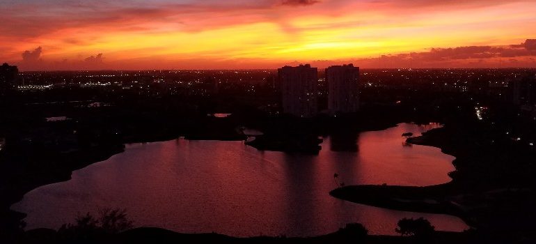 Aventura Florida, sunset