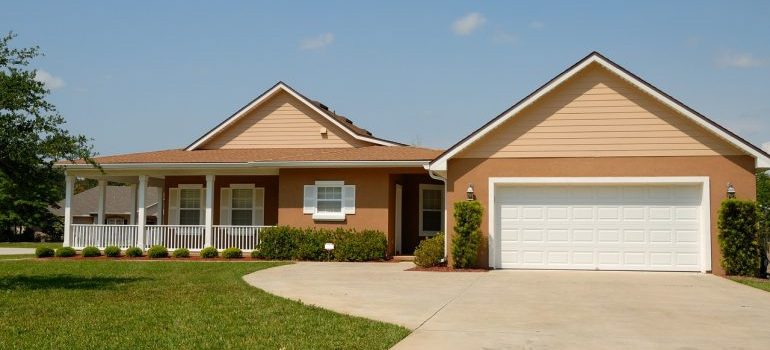 The exterior of a house.