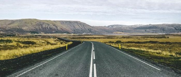 Empty road.