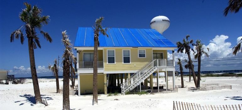 House on the beach in Penascola, Florida.