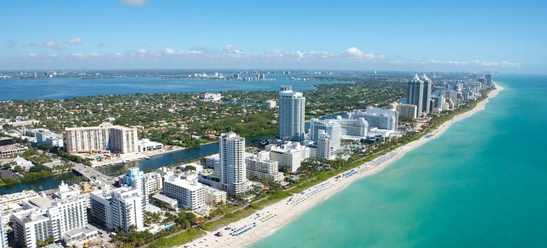 Aerial view of Miami.