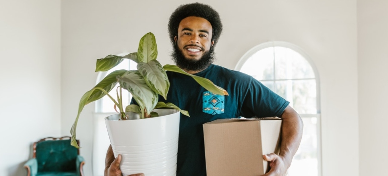 A happy residential mover