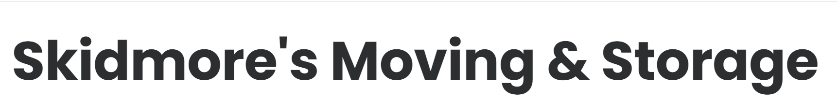 Skidmore's Moving & Storage company logo