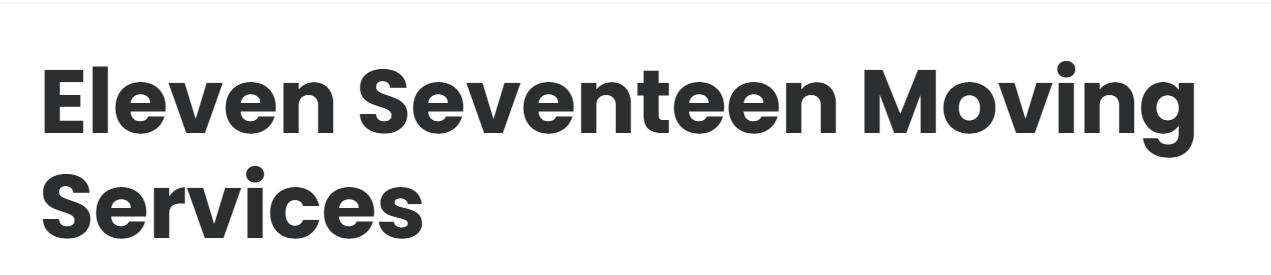 Eleven Seventeen Moving Services company logo