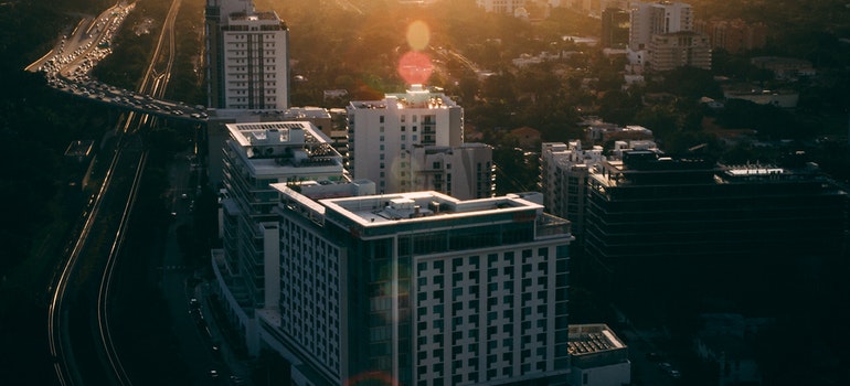 Skyline of a city in Florida