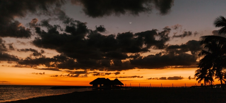 Sunset on the beach