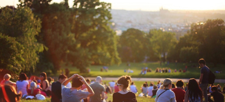 people in the park