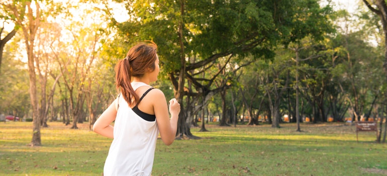 runner in the park