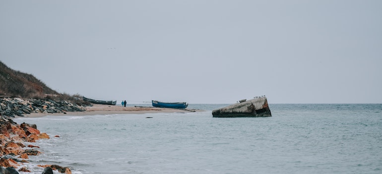 Boat on a seashore