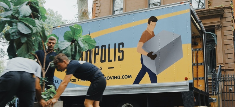 movers loading a truck