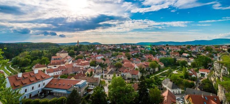 View of houses in neighborhood