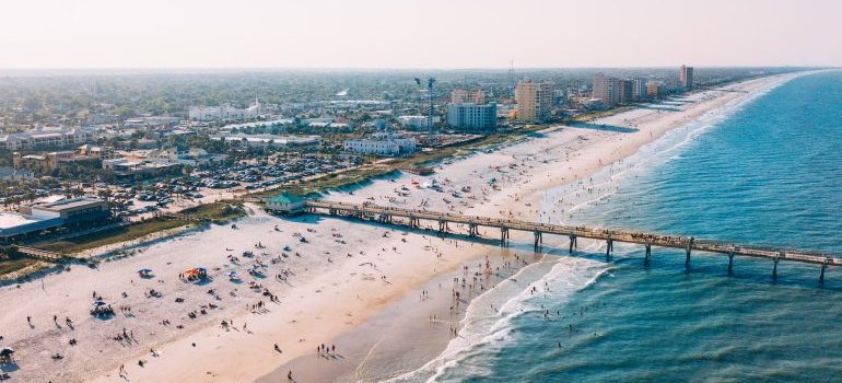 A beach in Jacksonville