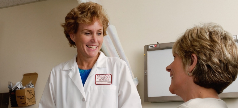 doctor talking with a patient