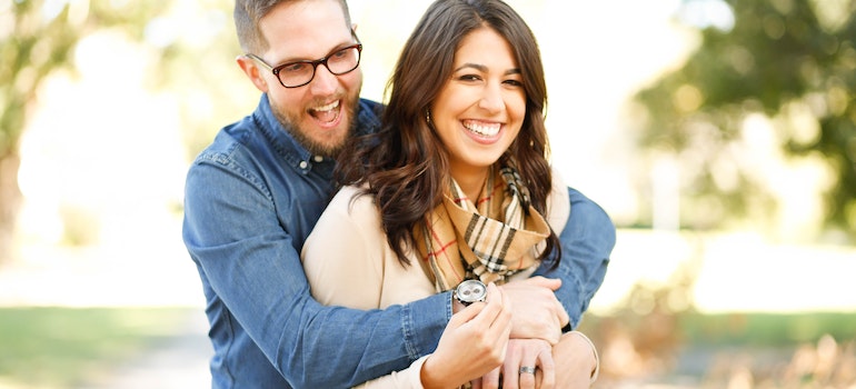 Happy couple after moving from Miami to Cape Coral