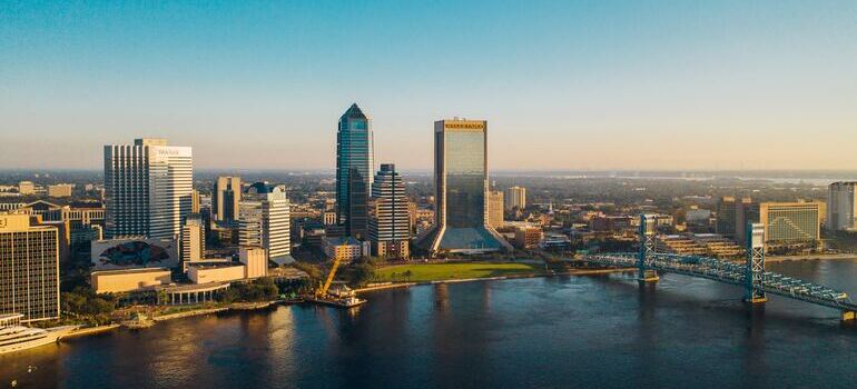 Waterfront buildings in Jacksonville, one of the best Florida cities for real estate investing
