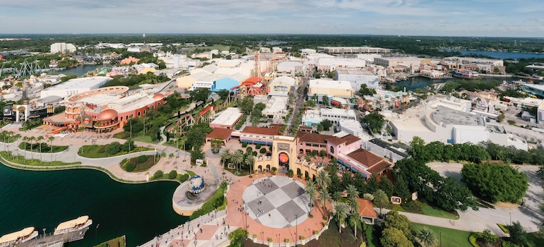 aerial view of orlando