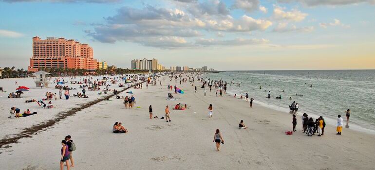 people at the beach