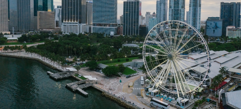 A ferris wheel in Miami