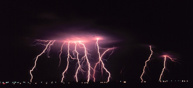 Thunderstorm at night, which are the relatively frequent occurrence after moving from Lakeland to Cape Coral