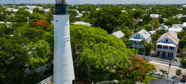 a lighthouse you can see on a daily basis after moving to Key West