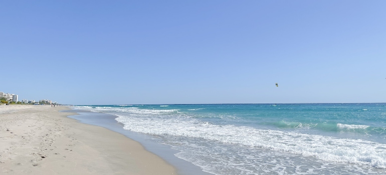 ocean beach with white sand