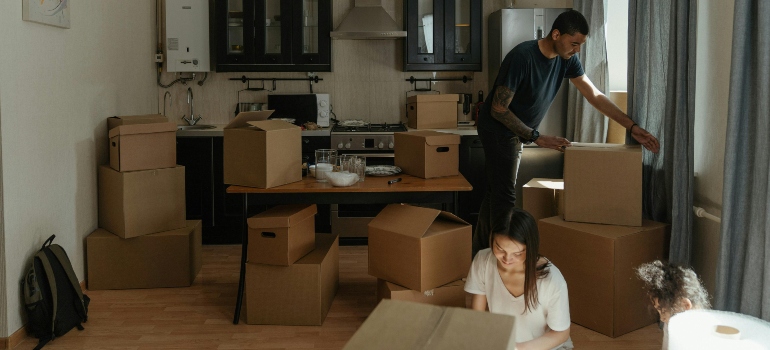 a family moving in