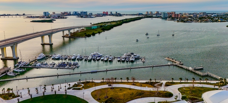 Picture of a harbor in Clearwater 